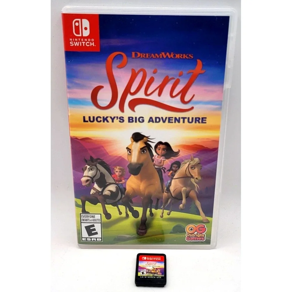 DreamWorks Spirit Lucky's Big Adventure‎ (Nintendo Switch, 2021) CIB COMPLETE